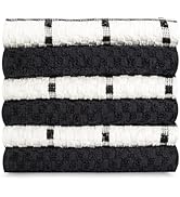 GOLD TEXTILES Kitchen Towels 6 Pack Premium 100% Cotton Dish Towels for Kitchen (15 x 25 Inches) ...