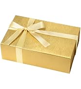 Rinrda Large Gold Gift Box,13.75"x9"x4.5", Gift Boxes with Magnetic Lids for Presents Closure Gif...