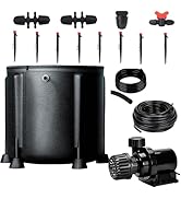 Preshwous 2025 Auto Drip Irrigation Kit with 13-Gallon Foldable Bucket, 26W Water Pump, Low Water...