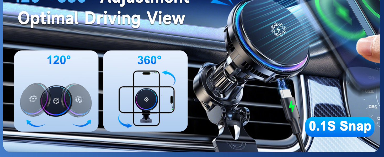 magnetic phone holder for car