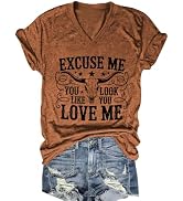 Excuse me You Look Like You Love Me Shirts Vintage Cow Skull T Shirt Country Music Graphic Tees S...