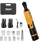 Adedad Cordless Ratchet Wrench Set, 3/8