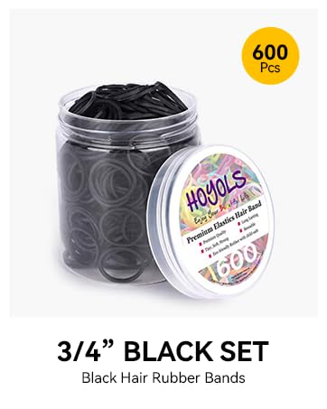 HOYOLS Elastic Hair Rubber Bands, 1500pcs Mini Small Ponytail Elastics Holders for Blond Kids Girls