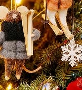 Christmas Felt Skiing Mice
