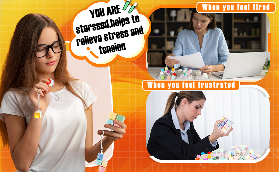 Fidget keychains can help relieve stress