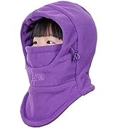 TRIWONDER Kids Fleece Balaclava Hood Ski Mask Cold Weather Face Mask Neck Warmer Winter Nose Warm...