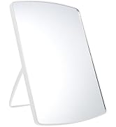 FOMIYES Makeup Mirror, Table Desk Vanity Makeup Mirror, LED Travel Lighted Makeup Mirror Portable...
