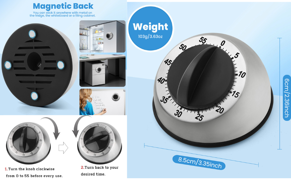 Black Kitchen timer