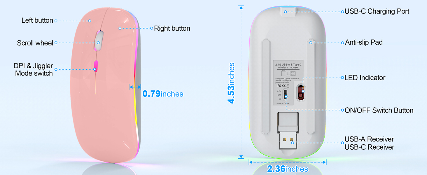 Wireless Mouse for MacBook Air