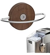Rich&amp;Ray Magnetic Ice Maker Scoop Holder, Walnut Wood Ice Scoop Holder for Kitchen Freezer and Re...