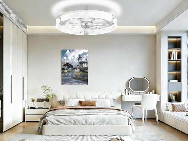 flush mount ceiling fans with lights and remote