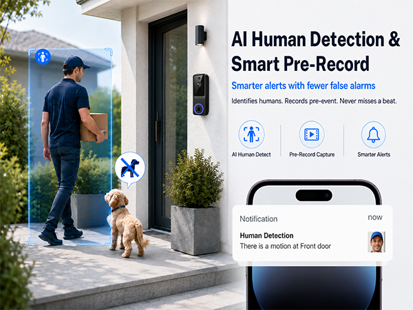 Security Camera with AI Human Detection