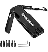 DuraTech 16-in-1 Multitool Knife, Compact EDC Pocket Tool with Locking Blade, Magnetic Bit Holder...