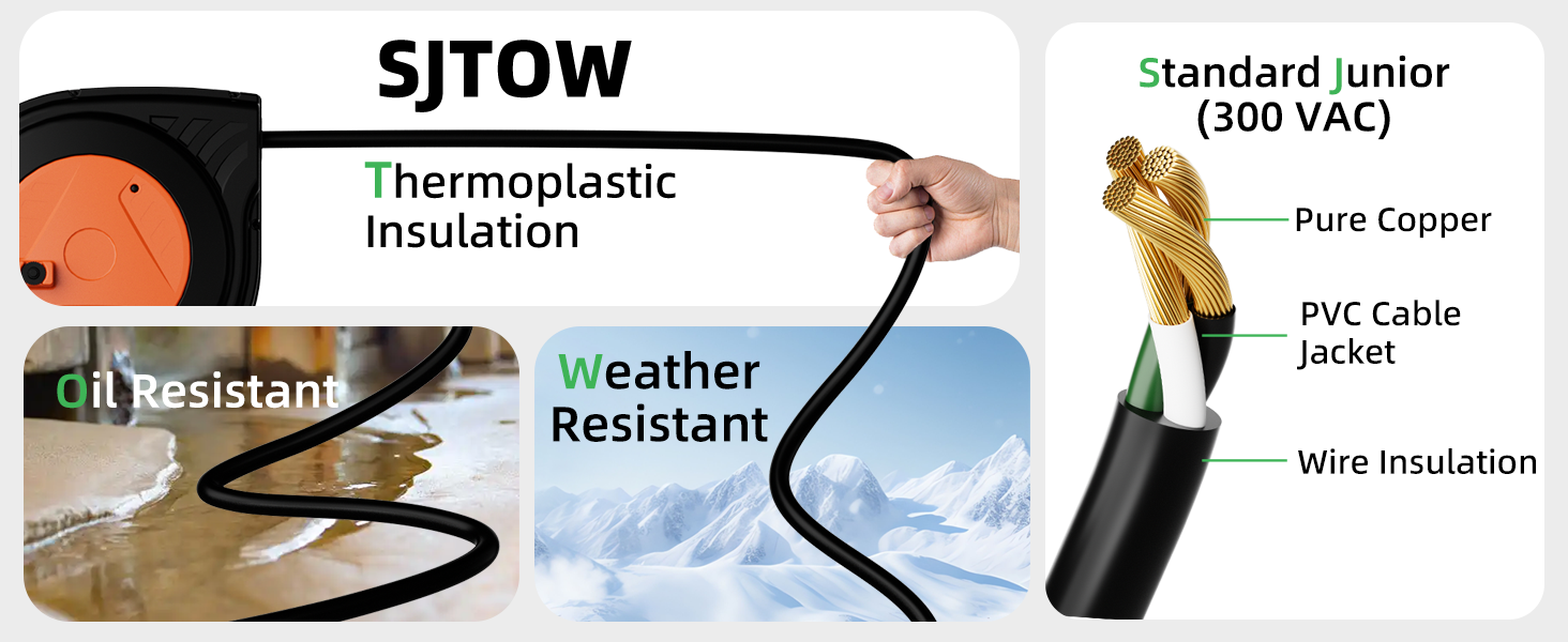 retractable power cord reel