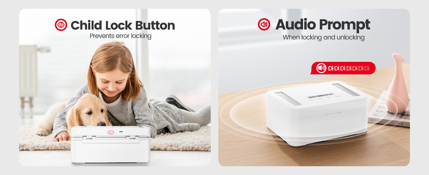 Child Lock Button Audio Prompt