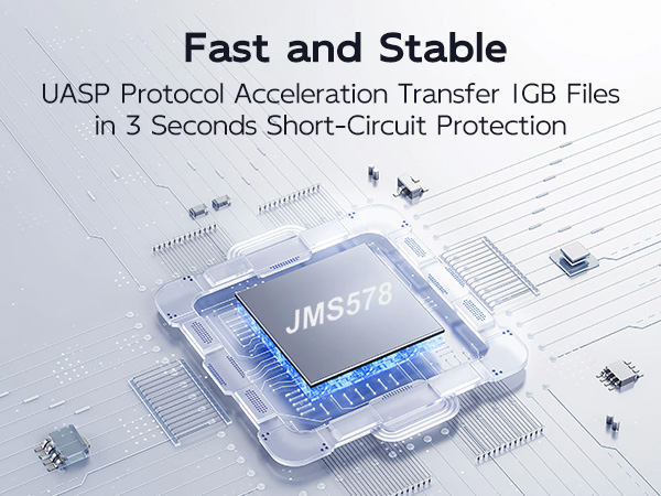 External Hard Drive Enclosure for 3.5 2.5 Inch SATA SSD HDD USB 3.0 to SATA III Hard Drive Case