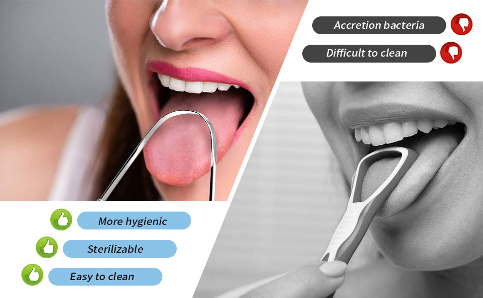 TONGUE SCRAPER &amp; TONGUE CLEANER