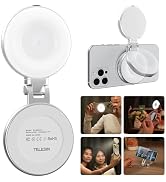 TELESIN C03 Magnetic Selfie Light, Phone Light Compatible with iPhone Magsafe, CRI97 360° LED Sel...