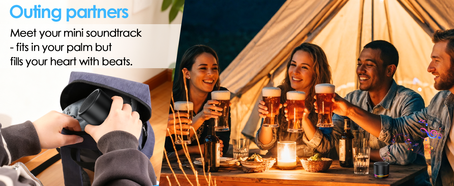 Mini Speaker with Loud Stereo Sound