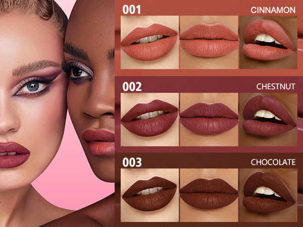 brown lipstick