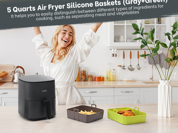 silicone air fryer liners