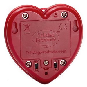 Red Talking Heart Rear