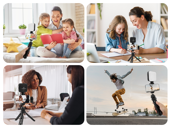 Heliora Vlogging Kit for iPhone, Android with Tripod