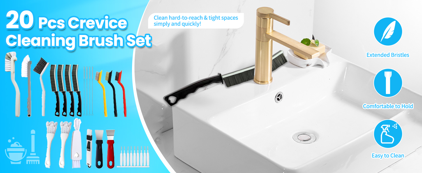 Crevice Cleaning Brush Set