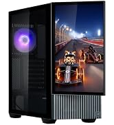 Zalman Z10 DS ATX Mid-Tower Desktop PC Case with 1080P Full HD Display | Built-in Detachable 2-in...