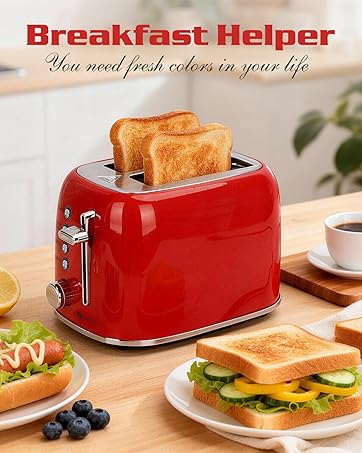 Red Toaster 2 Slice