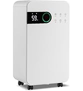 ARLIME 2500 Sq. Ft Dehumidifiers for Home, 32 Pints Smart Dehumidifier with Drain Hose, 3-Color I...