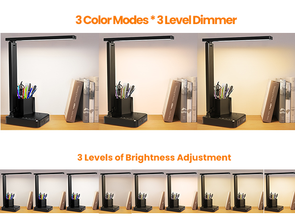 3 Color Temperatures 3 Brightness Levels