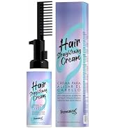 gowwim Hair Straightener Cream With Comb Long-Lasting Frizz Control Heat Protection up to 230°c (...
