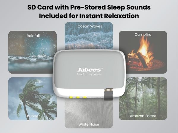 Under pillow speaker bluetooth sound machine with long battery life Sleepers