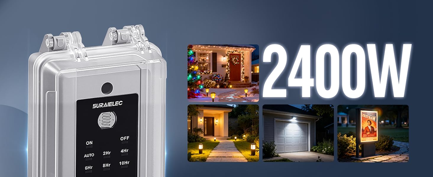 20a heavy duty timers for electrical outlets outdoor