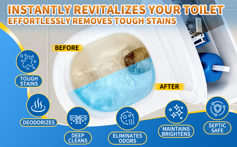 INSTANTLY REVITALIZES YOUR TOILET
