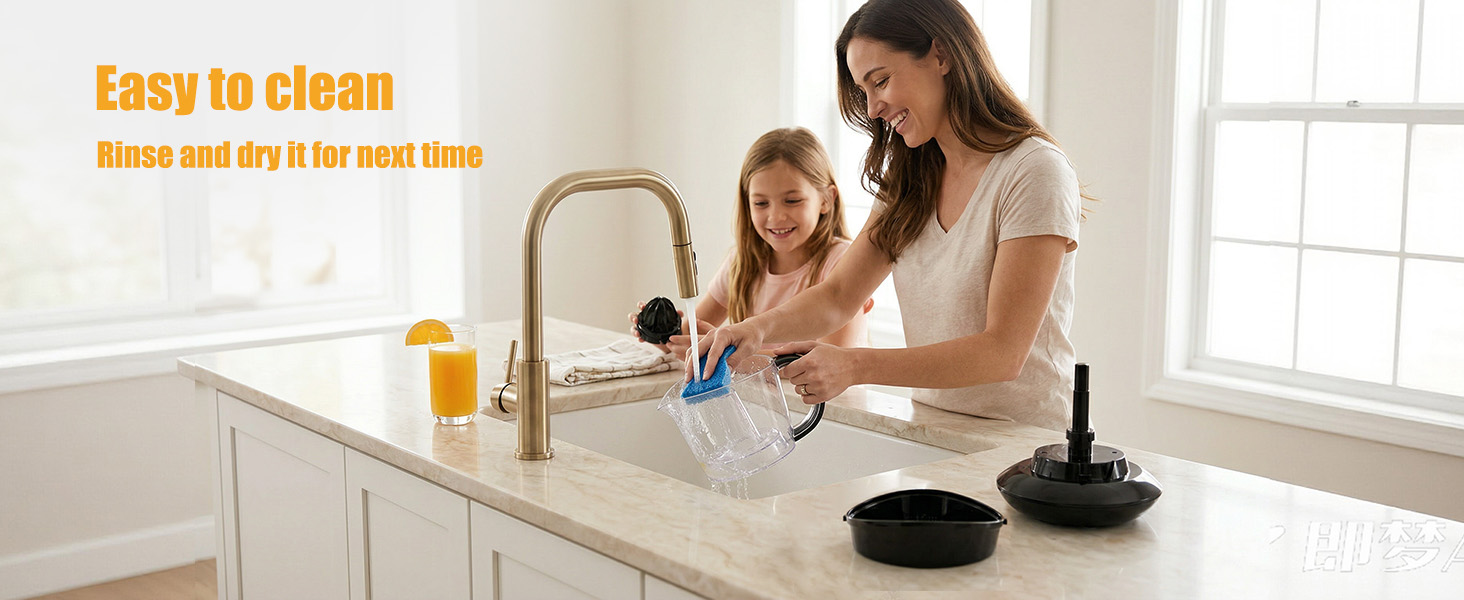 Quick Wash Electric Juicer - Detachable Citrus Squeezer - Effortless Cleanup Fruit Press