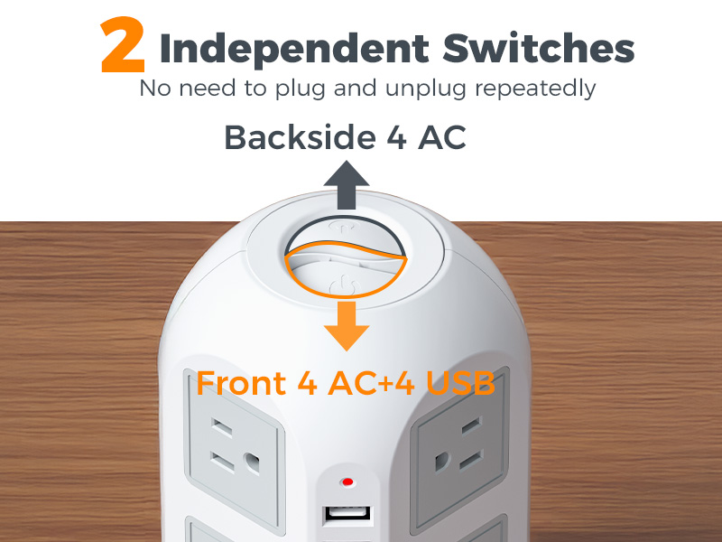 extension cord with multiple outlets
