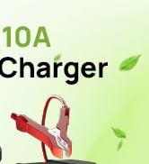 DC House Battery Charger 12V 10A, Smart Car Trickle Charger Fully Automatic Maintainer Desulfator...