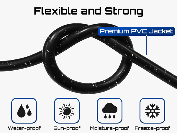 Starlink Mini Cable 16.4FT, 16AWG Replacement Starlink DC Power