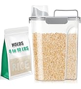 TBMax Airtight Rice Storage Containe 8 Lbs - 10 Lbs, Cereal Container Dispenser, Pet Cat Dog Food...