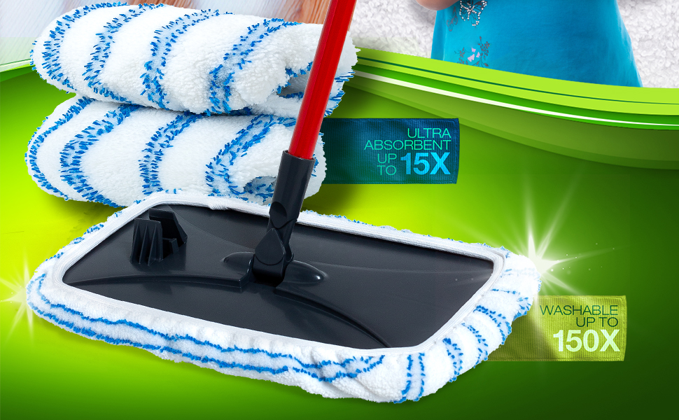 Millifiber mop pads for 15x8 mops