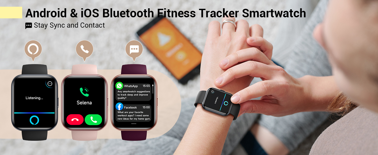 Bluetooth Smartwatch men Women