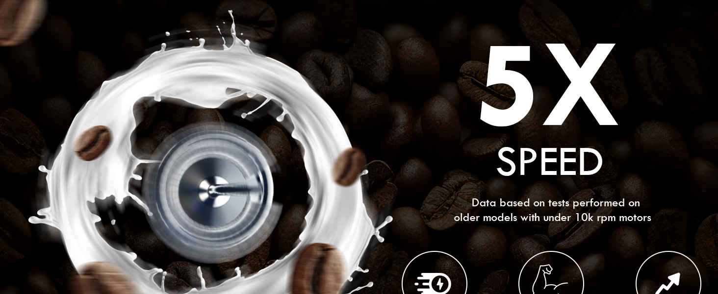 milk frother with stand