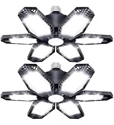 TANBABY 2 Pack LED Garage Lights, 150W Deformable Garage Light Bulb, Total 30000LM 6500K Daylight...