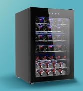 EUHOMY 45 Bottle Wine Cooler Refrigerator, Small Wine Fridge for Red, White and Champagne, 4.5 Cu...