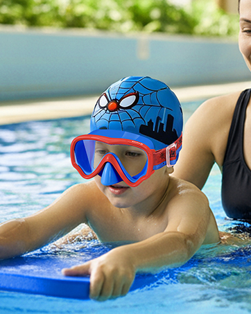 Kids Swim Goggles with Nose Cover
