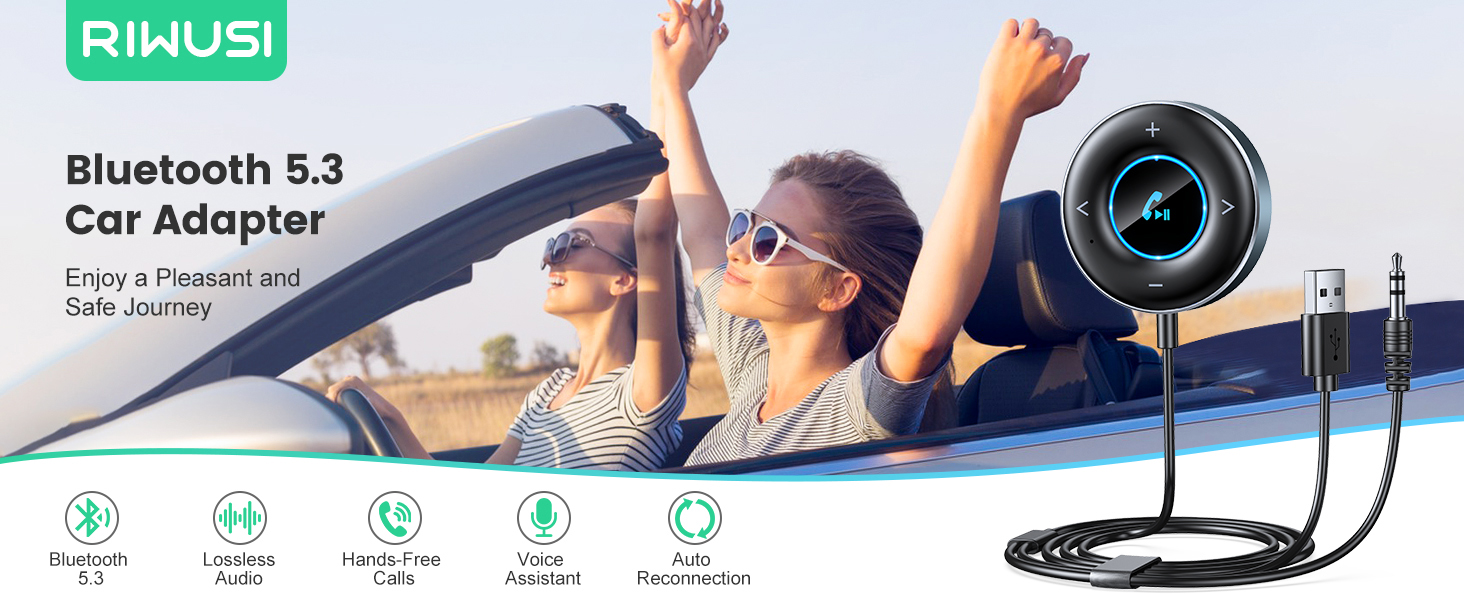 Bluetooth 5.3 Car Adapter