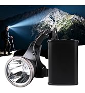 Trliradyn 20W Super Bright Headlamp 22500 mAh Rechargeable LED Headlight, SST40,3 Lighting Modes ...