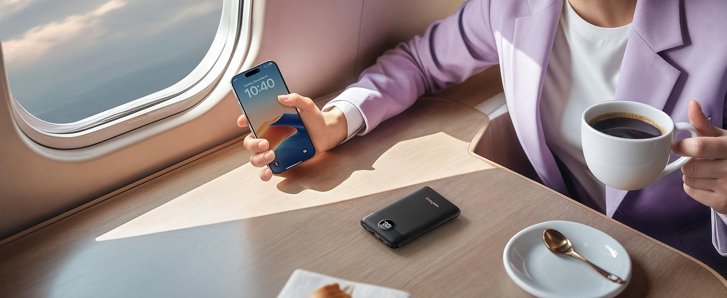 The power bank is TSA approved and it is suitable for travel